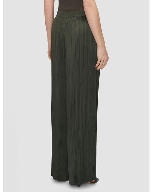 Joseph Green Amber Pleated Satin Trousers