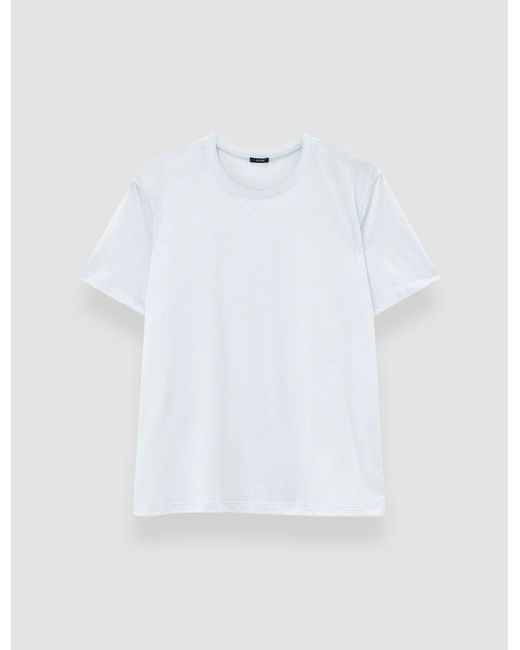 T-Shirt En Jersey De Coton Et Soie Joseph en coloris White