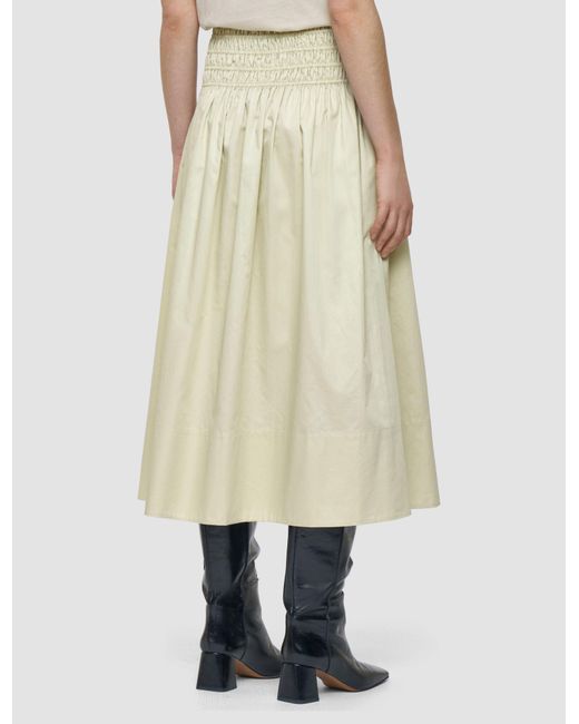 Joseph Natural Leonie Cotton Sateen Skirt