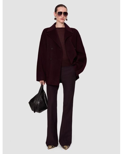 Joseph Purple Tafira Gabardine Stretch Trousers