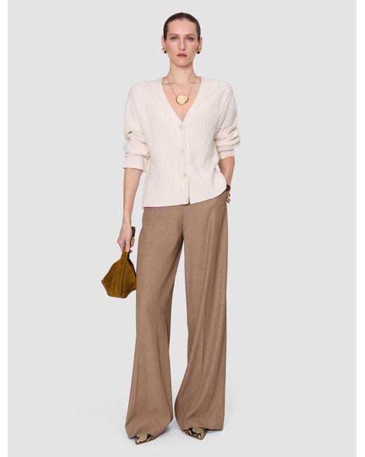 Joseph White Aristea Soft Wool Rib Cardigan