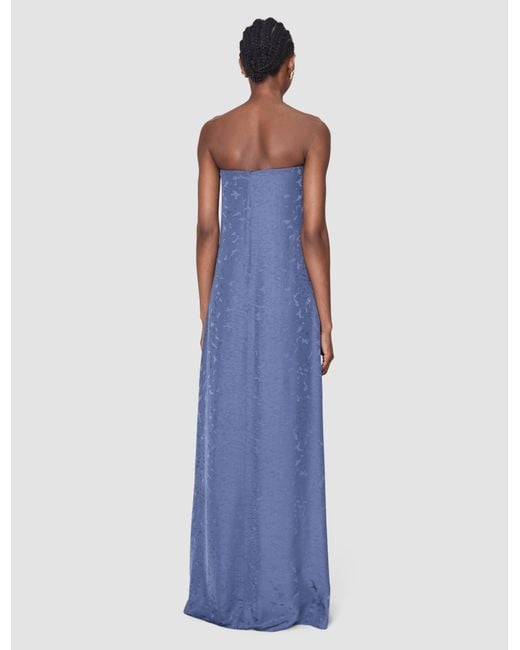 Joseph Blue Mia Leopard Jacquard Dress
