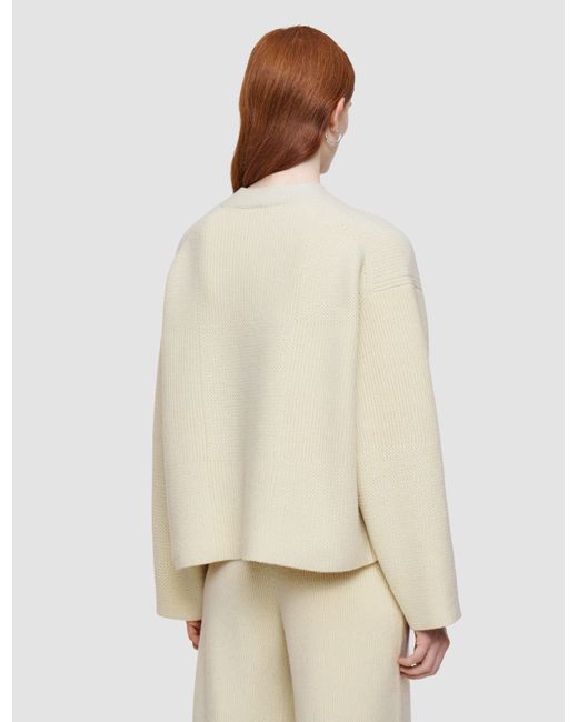 Joseph Natural Soft Merino Wool Cardigan