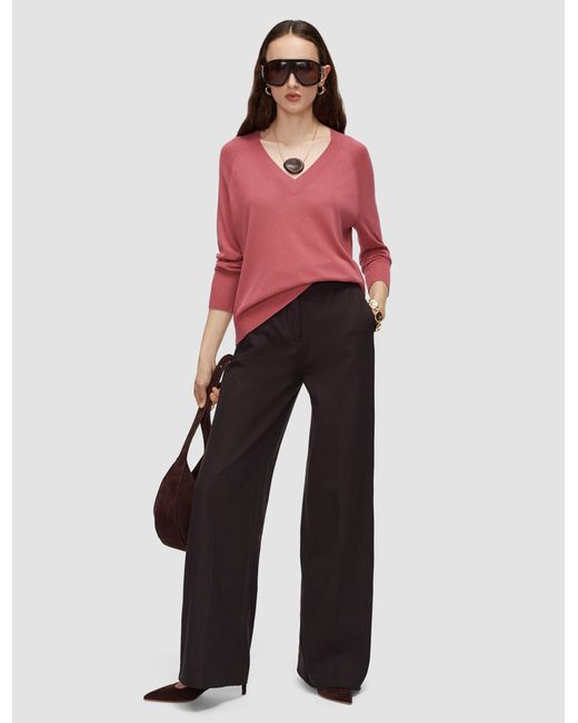 Joseph Pink Gallow Superfine Silk Jumper