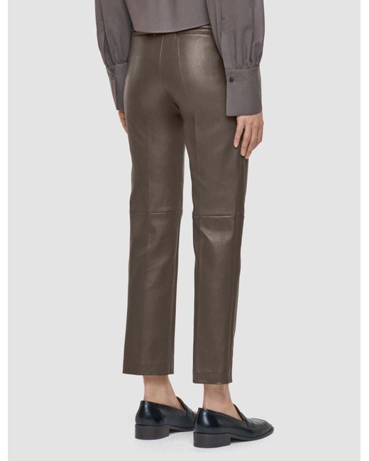 Joseph Gray Coleman Leather Stretch Trousers