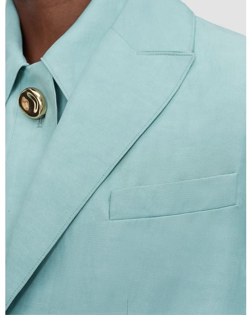 Joseph Blue Rochd Light Linen Blend Jacket