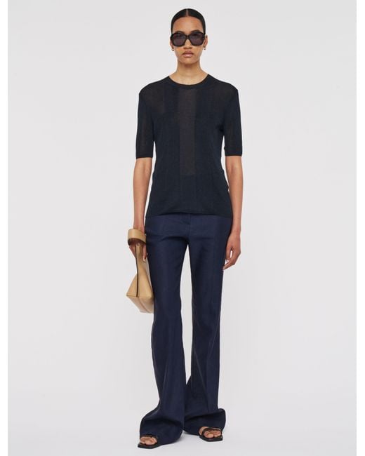 Joseph Blue Crisp Rayon Top