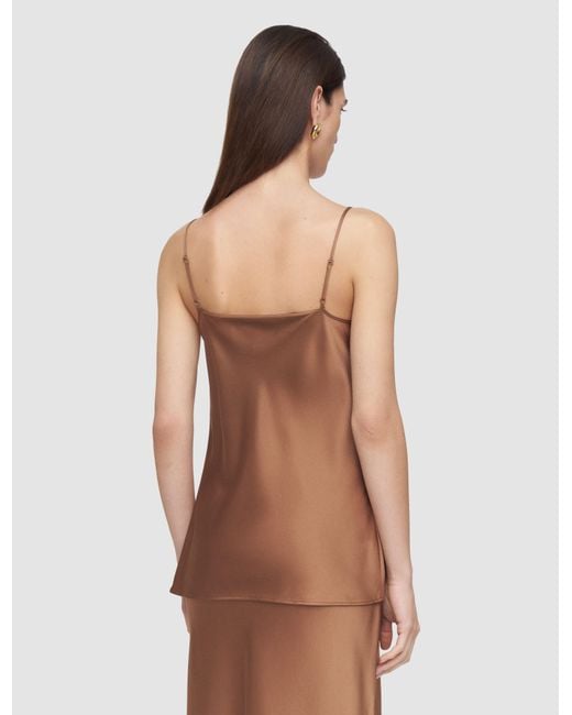 Joseph White Clea Silk Satin Camisole