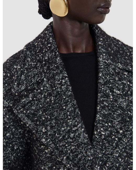 Joseph Black Agar Donegal Tweed Wool Coat