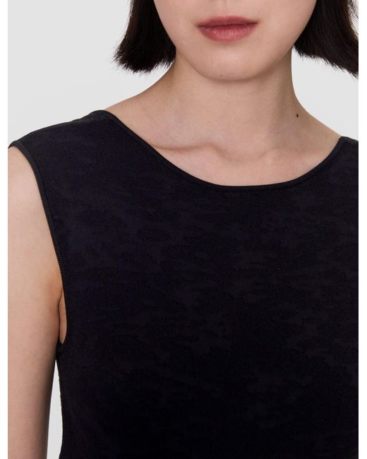 Joseph Black Orosia Leopard Jacquard Milano Dress