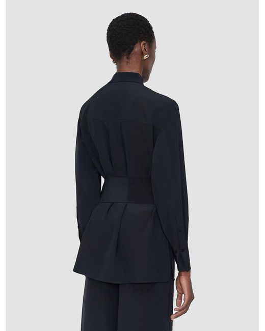 Chemise Yas En Soie Crêpe De Chine Joseph en coloris Black