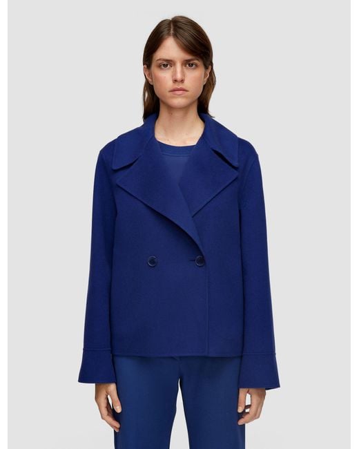 Joseph Blue Rollet Light Double Face Wool Jacket