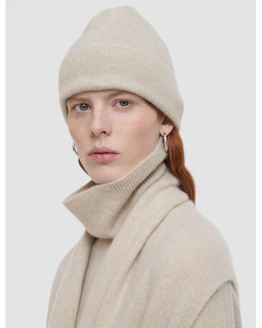 Joseph Natural Brushed Cashmere Hat