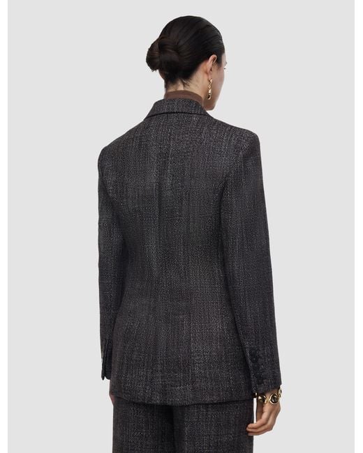 Joseph Gray Fallon Textured Tailoring Wool Jacket