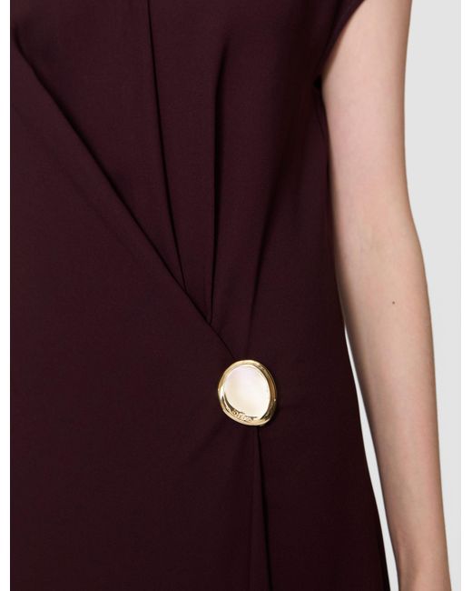 Joseph Purple Taipan Crepe Dress