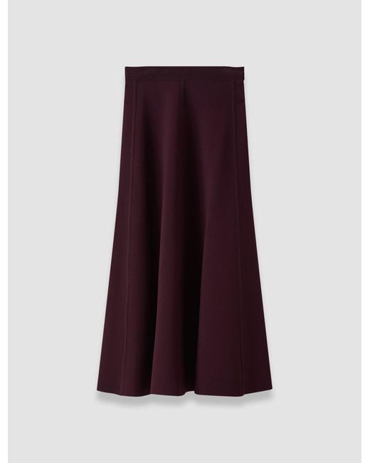 Joseph Purple Helius Compact Milano Skirt