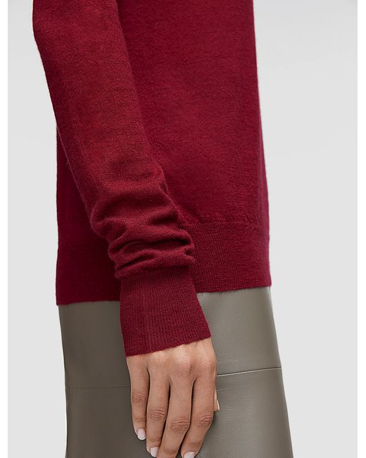 Joseph Red Cashair V Neck Jumper