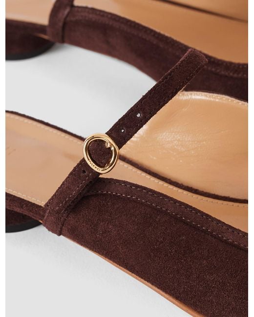 Joseph White Parisa Pointed Suede Ballerinas