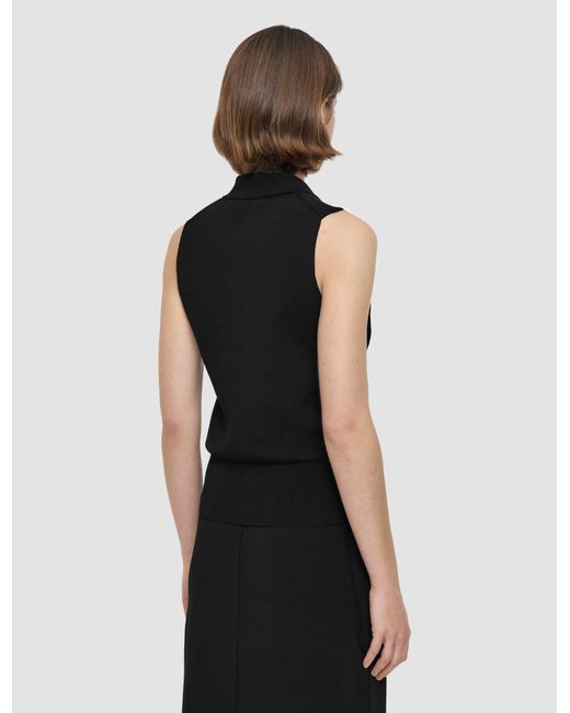 Joseph Black Milano Knit Stretch Vest