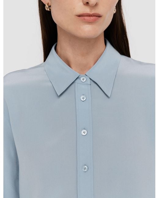Joseph Blue Joe Silk Crepe De Chine Blouse