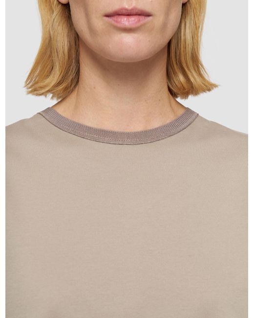 T-shirt en popeline de jersey Joseph en coloris Natural
