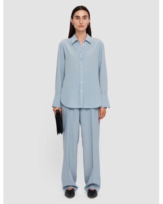 Joseph Blue Joe Silk Crepe De Chine Blouse