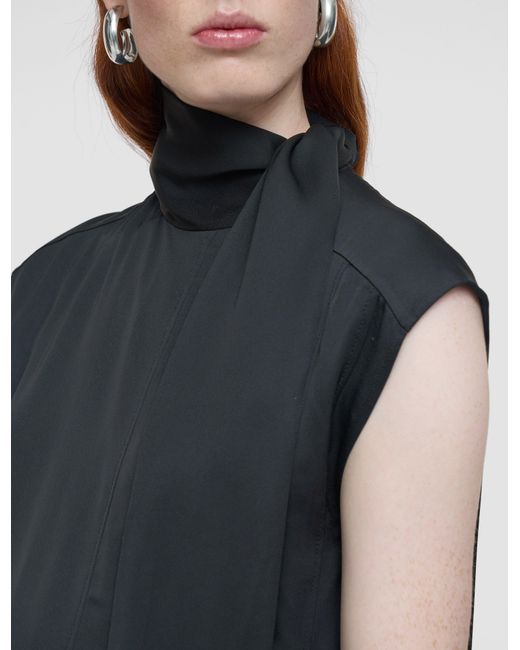 Joseph Black Sandy Light Crepe Dress