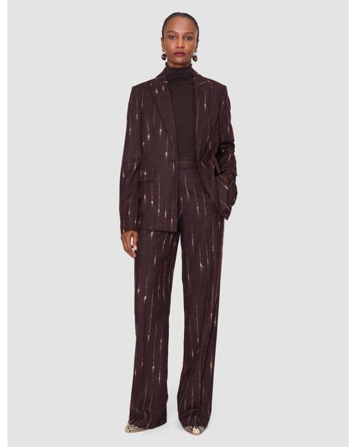 Joseph Brown Isotta Slub Wool Trousers
