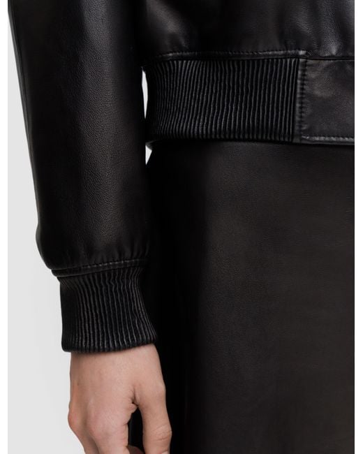 Joseph Black Quinn Soft Nappa Leather Jacket