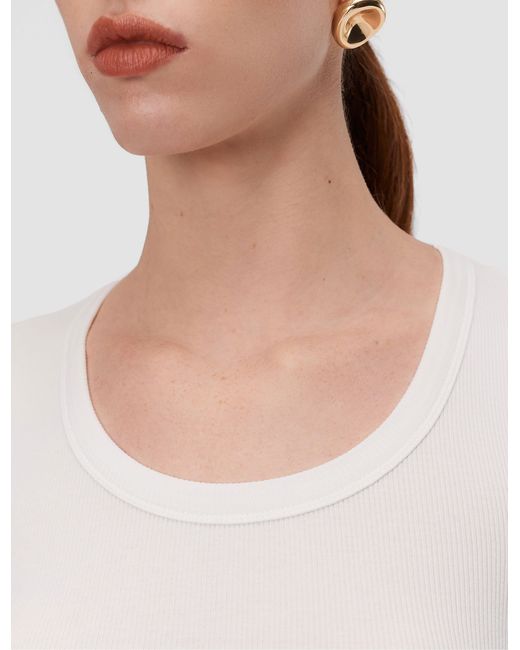 Joseph White Saba Cotton Rib Top