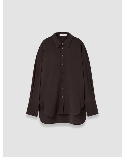Joseph Brown Joe Crepe De Chine Silk Blouse