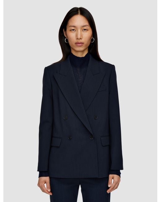 Joseph Blue Tailoring Wool Stretch Jaden Jacket