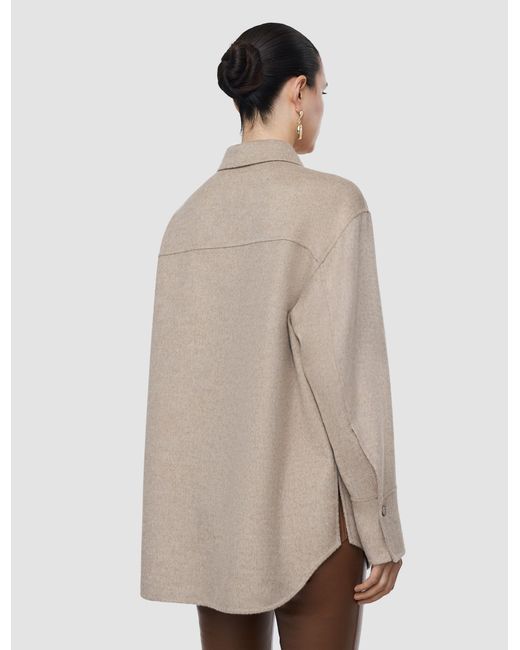 Joseph White Wada Double Face Cashmere Overshirt