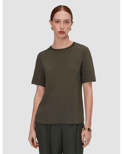 Joseph Green Rubin Crepe De Soie Silk Blouse