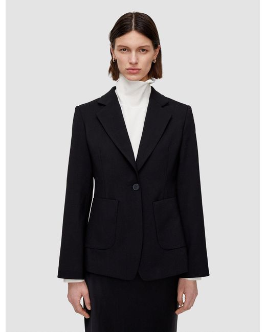 Joseph Blue Glenview Tailoring Wool Stretch Jacket