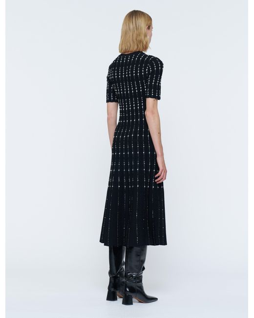 Robe À Rayures Discontinues Joseph en coloris Black