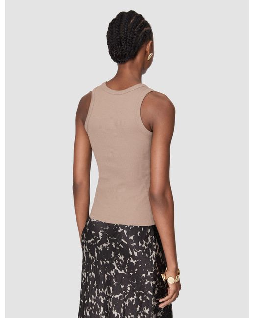 Joseph White Yeux Cotton Rib Vest