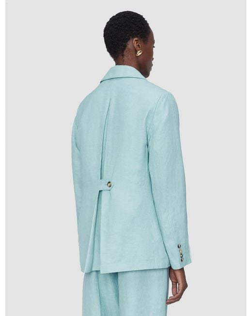 Joseph Blue Rochd Light Linen Blend Jacket