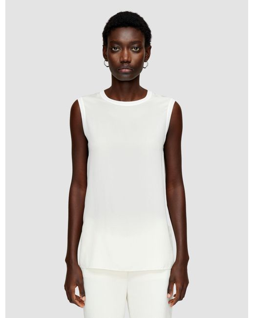 Joseph White Bley Crepe De Soie Silk Blouse