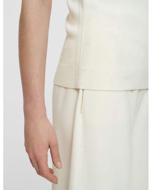 Gilet En Maille De Viscose Stretch Joseph en coloris White