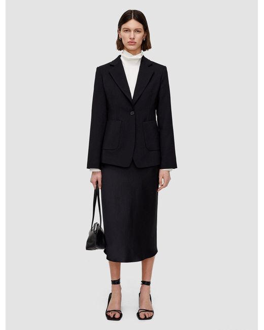 Joseph Blue Glenview Tailoring Wool Stretch Jacket