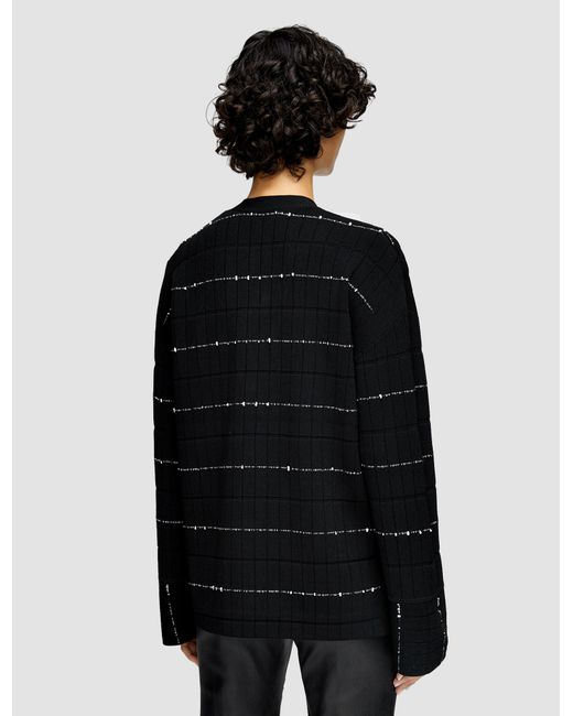 Joseph Blue Fragmented Stripes Cardigan