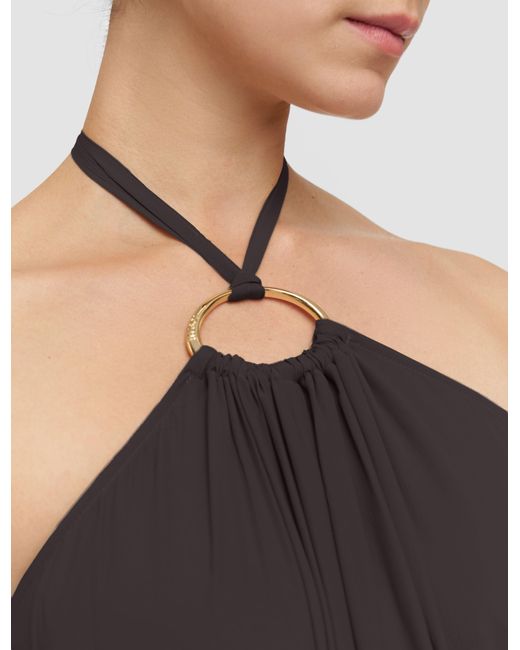 Robe Zuzi En Crêpe Mélangé De Soie Joseph en coloris Brown