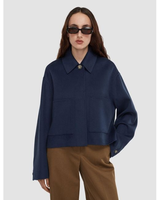 Joseph Blue Kalaa Light Double Face Wool Jacket