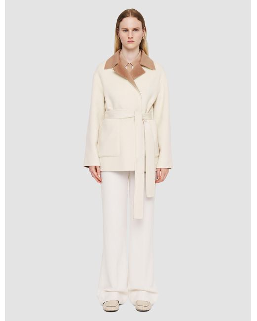 Joseph Natural Arnold Reversible Double Face Cashmere Coat