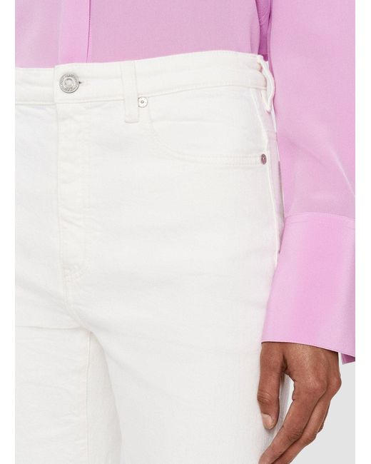 Joseph White Denim Stretch Bond Trousers