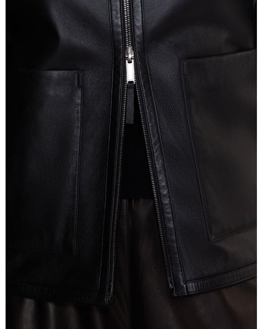 Joseph Black Kyro Reversible Soft Shearling Jacket
