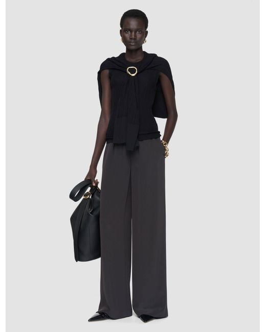 Joseph Brown Nour Satin Twill Trousers