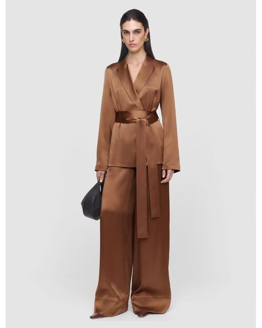 Joseph Brown Archer Silk Satin Jacket