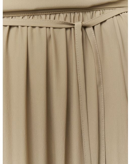 Joseph Natural Elba Silk Blend Crepe Skirt